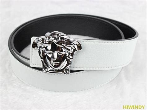 white versace belts|white Versace belt men.